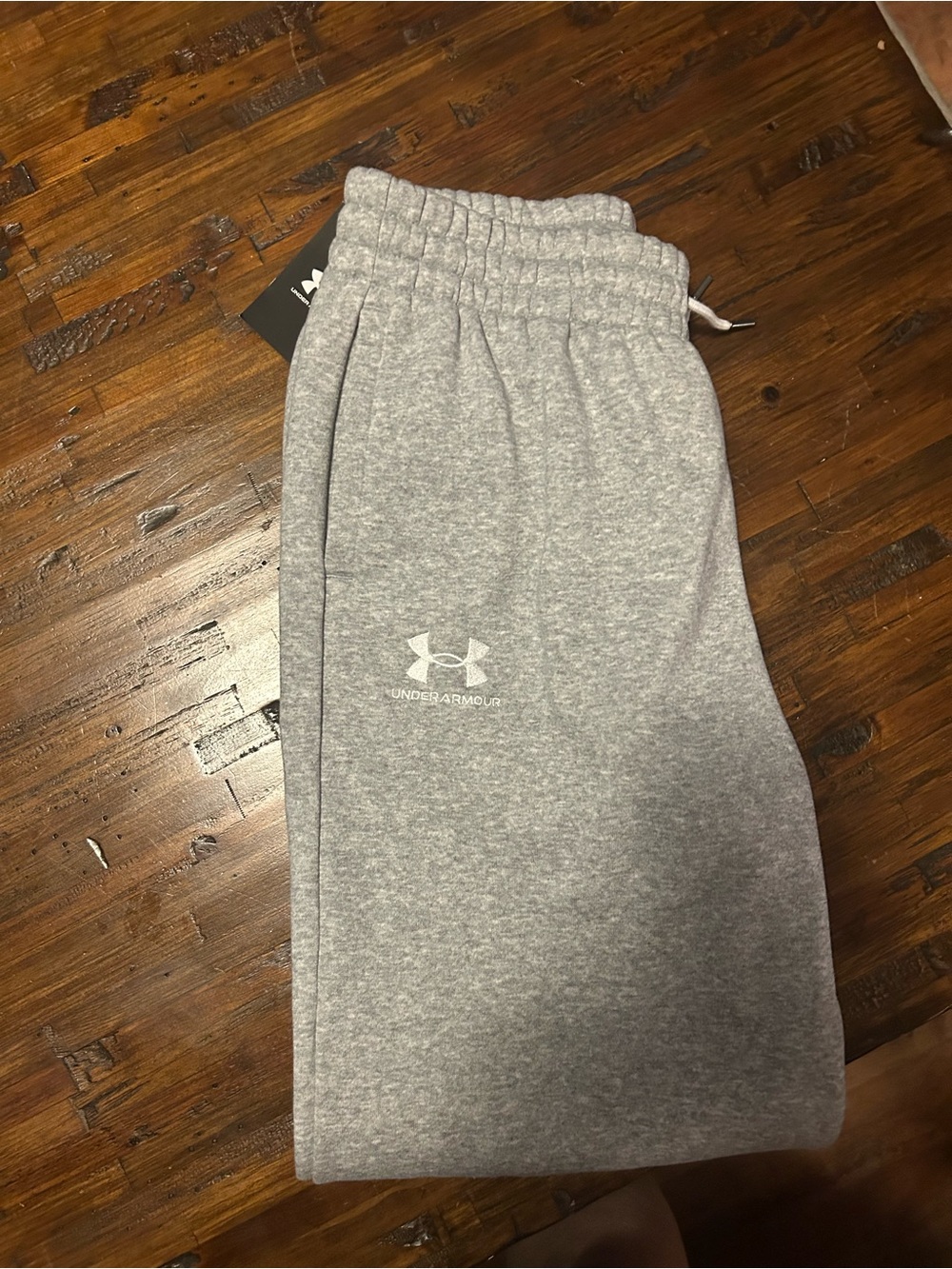 Under Armour Gray Fleece Jogger Pants - Picture 8 of 9